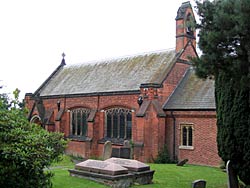 St Peter's church, Awsworth was originally built in 1746 and enlarged in 1902-3 (photo: A Nicholson, 2004).