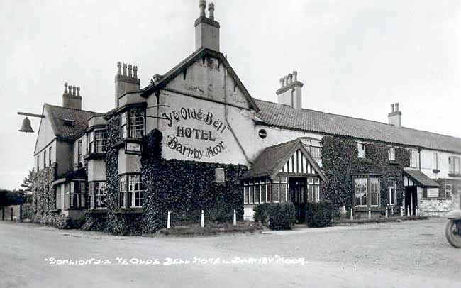 The 'Ye Olde Bell Hotel', Barnby Moor, in the 1920s.