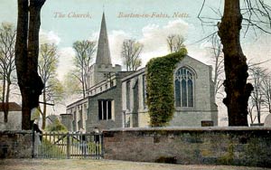 Barton-in-Fabis church, c.1905. 