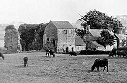 The remains of Beauvale Priory seen from the north-east (c.1930).