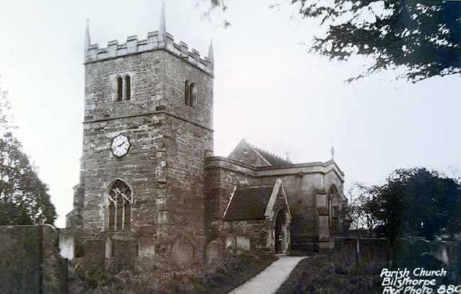 Bilsthorpe parish church c.1910.