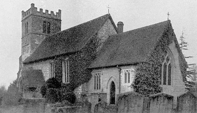 Bleasby parish church, c.1901.