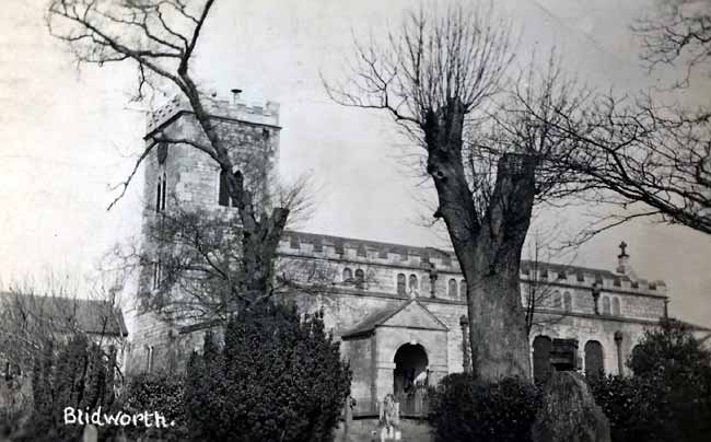 Blidworth parish church, c.1930.