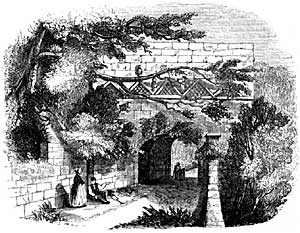 The gateway of Tickhill Castle (1844). 