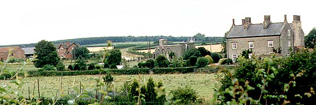 The village of Carburton in the 1980s