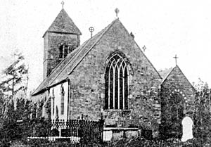 Darlton church in the 1920s. 