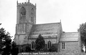 Dunham-on-Trent church, c.1910. 