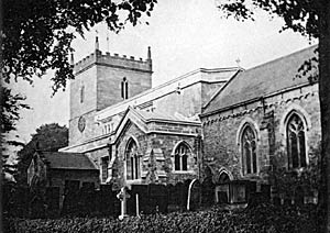 East Bridgford church, c.1914. 