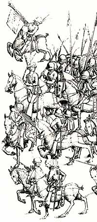 German mercenaries of the 15th century.