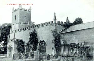 Elton church, c.1910. 