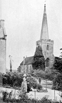 Epperstone church, c.1900. 