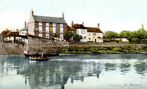 The River Trent at Fiskerton, c.1905.