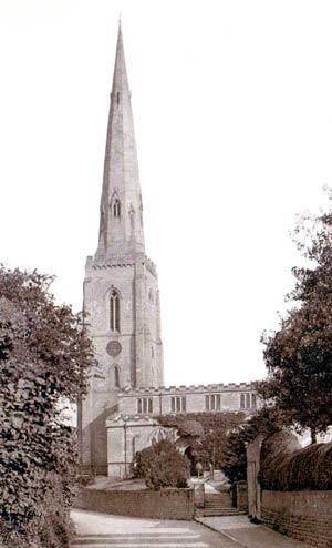 Gedling church, c.1905.
