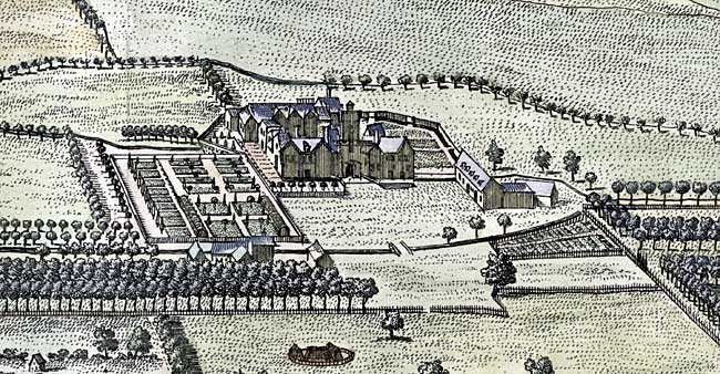 Haughton Hall in 1709. 