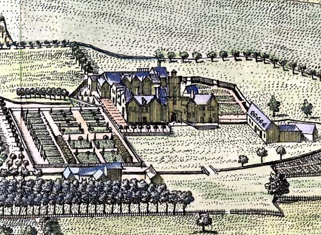 View of Haughton Hall, c. 1709.