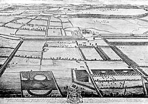 View of Haughton Park, c. 1709.