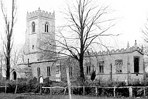 Hickling church, c.1900. 