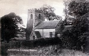 Hockerton church, c.1905. 
