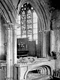 The Barton tomb, c.1930. 