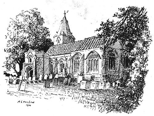 Sketch of Holme Church