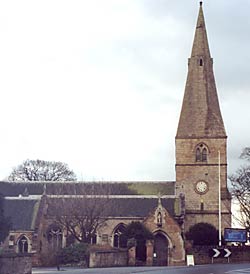 St Wilfrid's church, Kirkby-in-Ashfield (photo: A Nicholson, 2004) was rebuilt after being largely destroyed by fire in 1907.