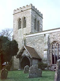 Laneham church in 1982. 