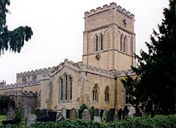 The church of St Andrew, Langar, was "unfortunately so vigorously restored in the 1860s by the Rev. Thomas Butler that little of the original surface remains" (Pevsner, 1981).
