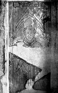 PLATE IX. Incised Slab of Priest, William de Beckhampton, 1372.