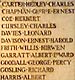 Names on the WWI memorial