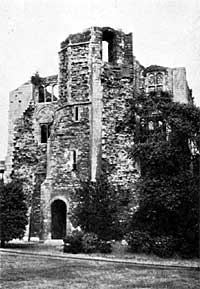 Newark Castle — the Gatehouse from the South East.