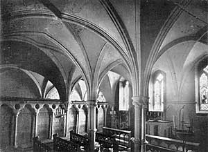 The Chapter House was converted into a chapel by the Byrons.