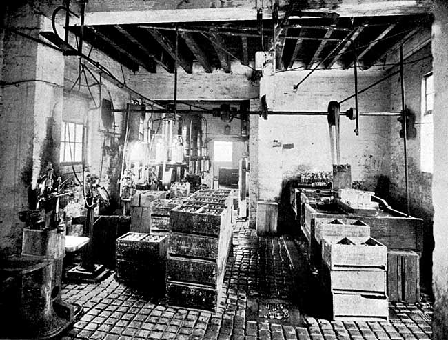 Interior of Factory—Bottling and Washing Department.