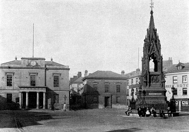 Town Hall and Market Cross.