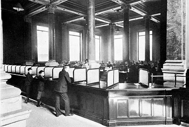 Wright's Bank, Cashier's Department.