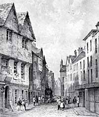 Bridlesmith Gate in the mid-19th century.