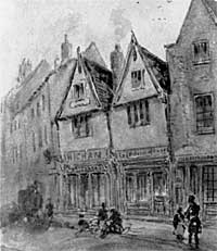 Higham's shop, Bridlesmith Gate in the late 19th century.
