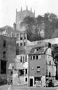 Narrow Marsh during the slum clearance work of the 1920s.