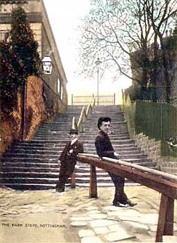 Park Steps in the early 1900s.