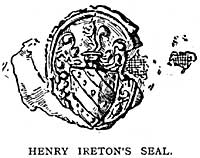 Henry Ireton's seal.