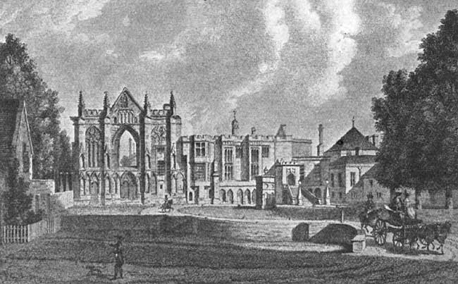 Newstead Abbey, an Engraving from the Drawing by Paul Sandby.