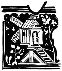 Fig. 1. Post mill from the monumental brass to Adam de Walsokne and his wife in St. Margaret's, King's Lynn, 1349).