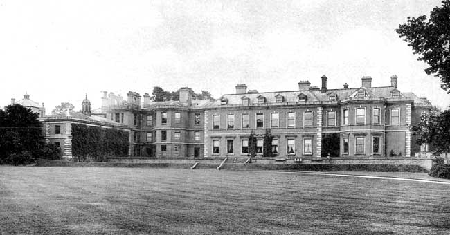 The north front of Osberton Hall in 1900.