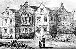 Owthorpe Hall in the mid-19th century.