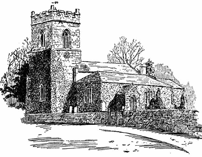Oxton church from the south west.
