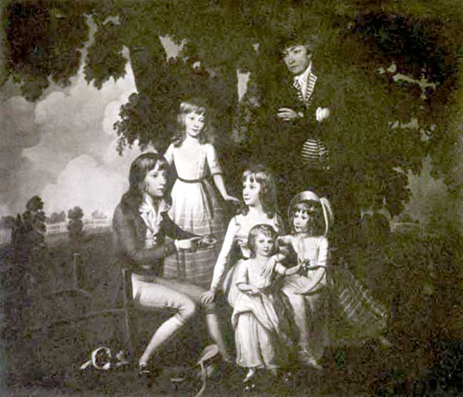 Dr Edmund Cartwright and his family.