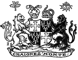 PORTLAND. Recorded in His Majesty's College of Arms.