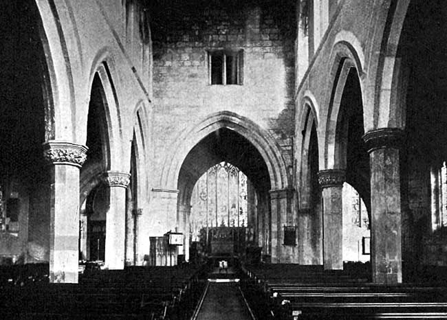 East Reford church – the nave