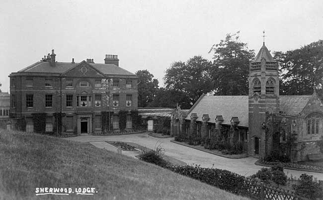 Sherwood Lodge and Chapel, c1910