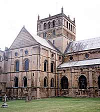 The central tower of Southwell Minster