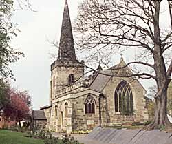 The 13th/14th century church of St Helen, Stapleford.